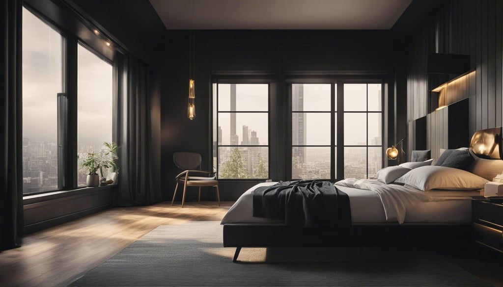 Complementary Colors and Textures for Black Furniture