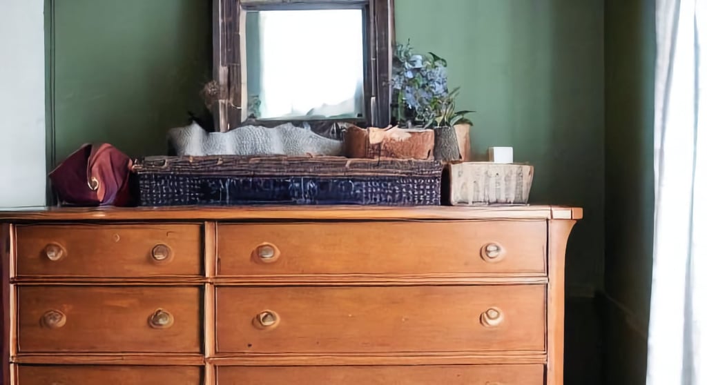 Dresser in male bedroom