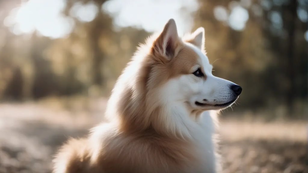 Brown American Eskimo Dog
