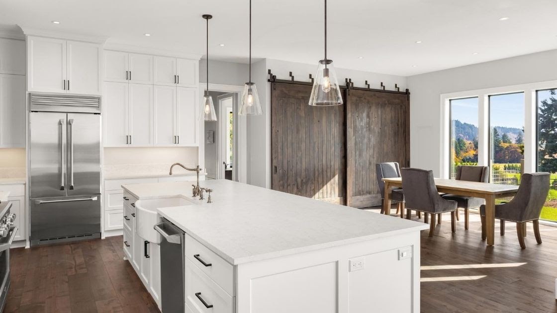 Modern Farmhouse Kitchen Lighting Clear Glass Shade