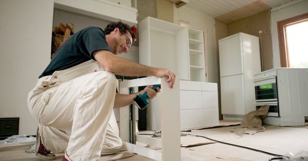 Tools and Materials for kitchen cabinet installation