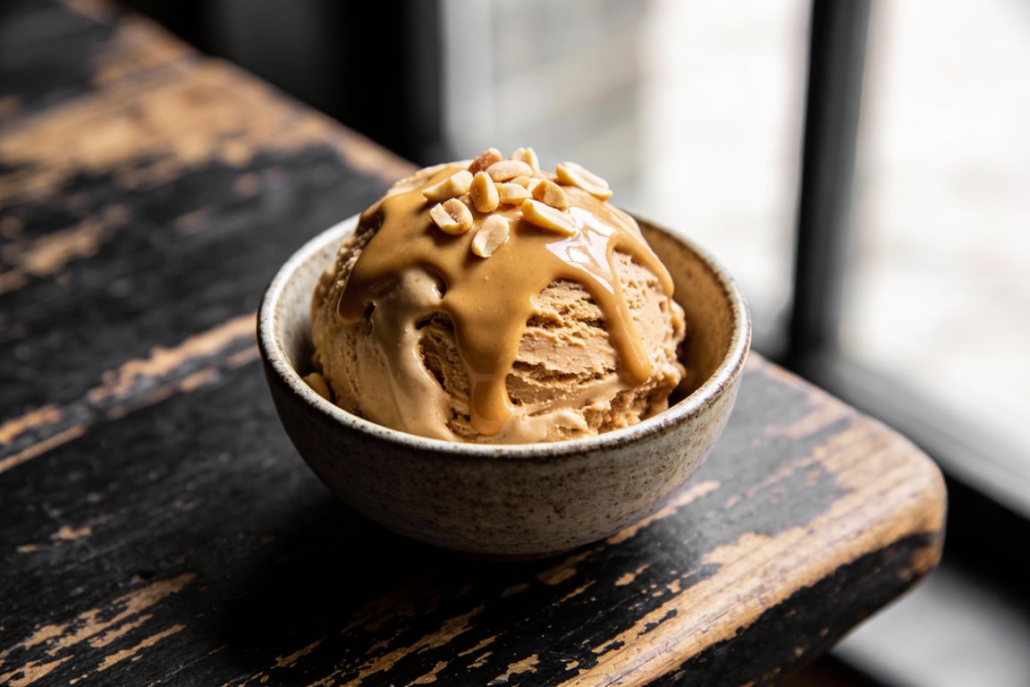 3-Ingredient Peanut Butter Ice Cream