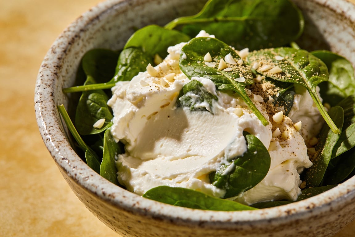 Prepping 30-minute stuffed chicken with spinach and cream cheese