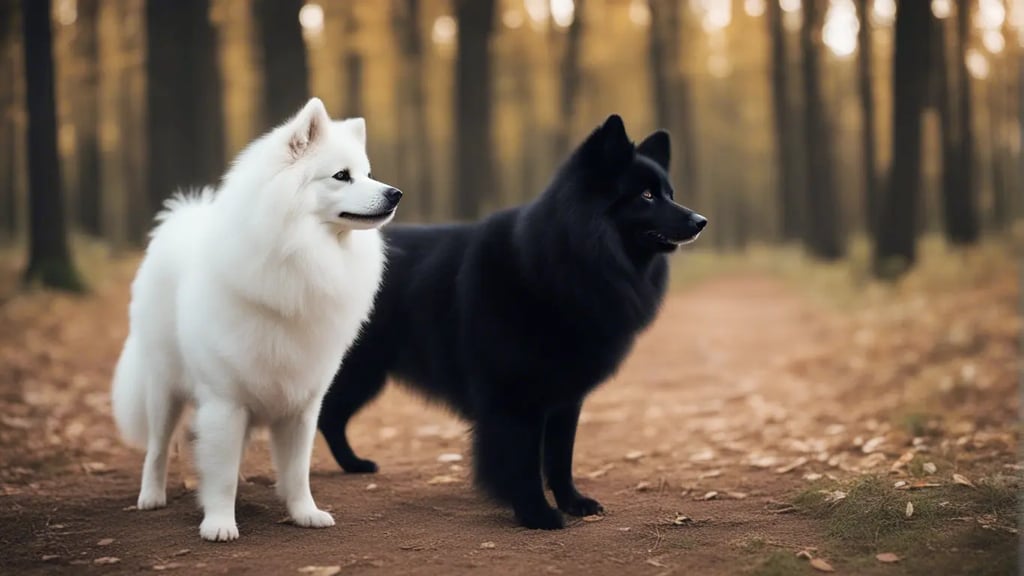 Black American Eskimo Dog