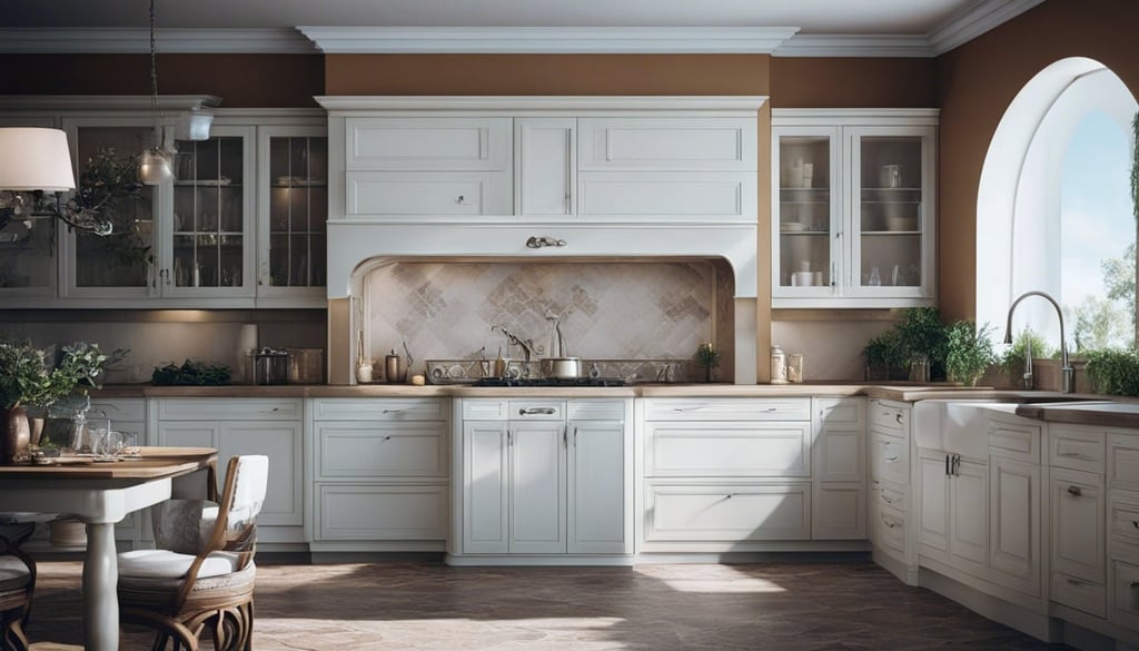 Mediterranean Style kitchen cabinets
