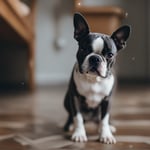 Blue Boston Terrier