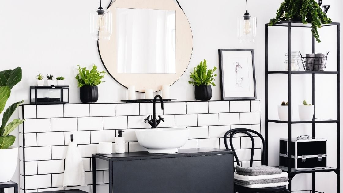 White Subway Tile Bathroom