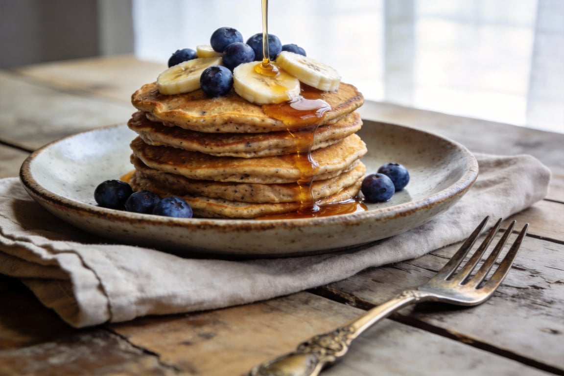 5-Minute Blender Oatmeal Pancakes