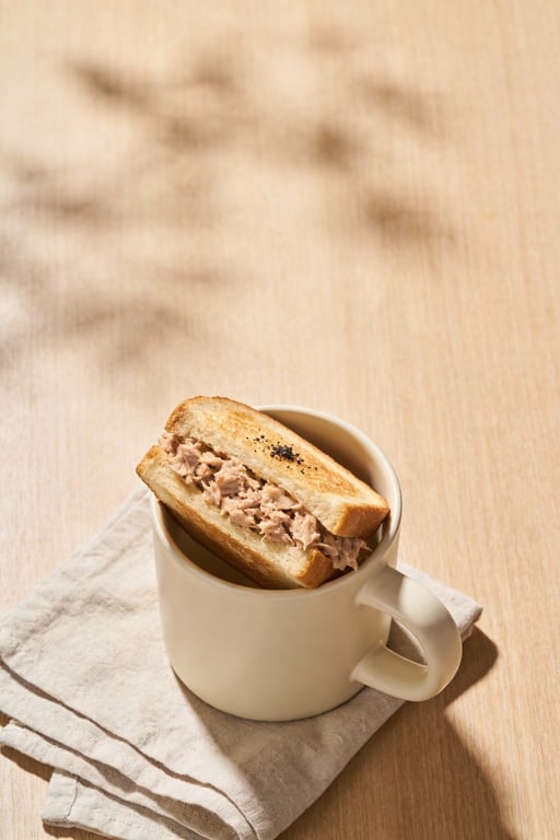5-Minute Microwave Tuna Melt Mug Sandwich