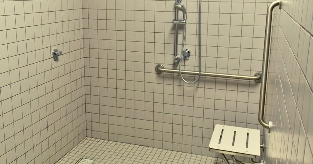 Benches in Showers The epitome of relaxation