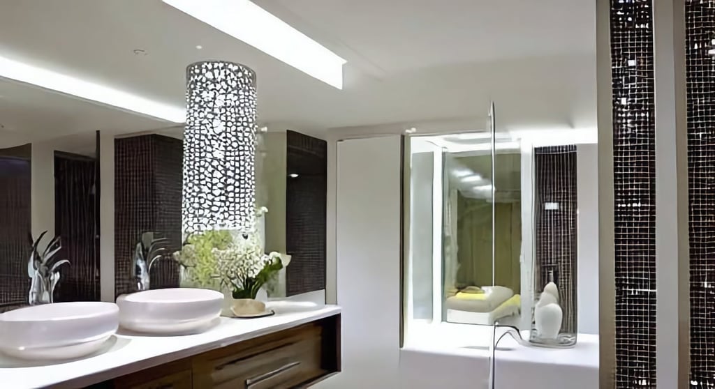 Modern Spa Like Bathroom on a Budget
