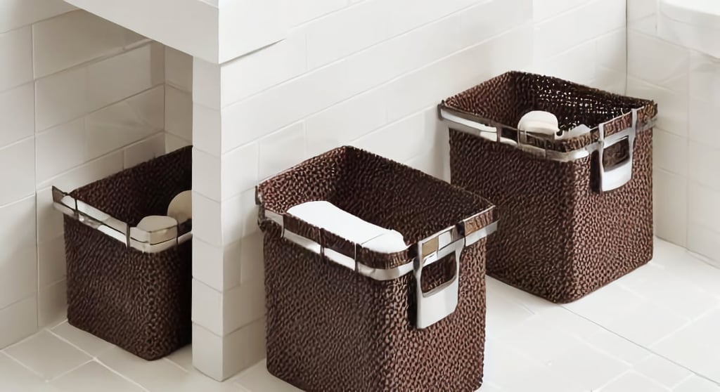 Hang baskets on the wall