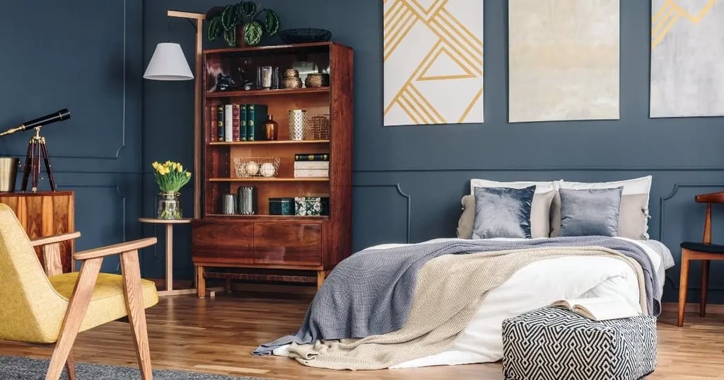 Dark colors for mens bedroom