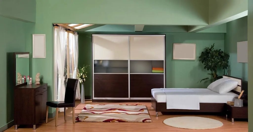 mens bedroom with storage