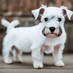 white miniature schnauzer