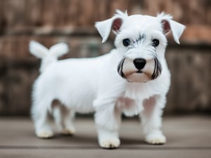 white miniature schnauzer