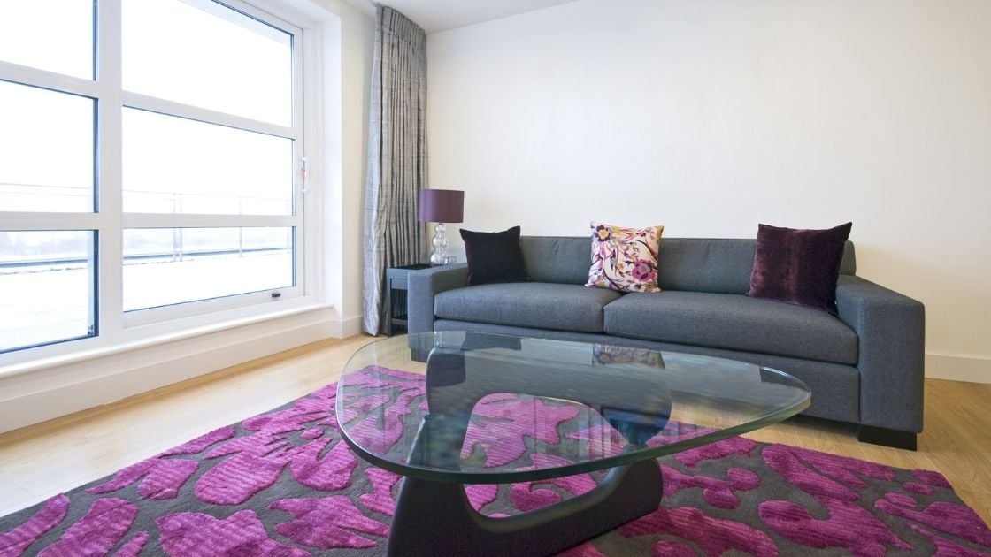 The unusual shape and design definitely bring so much charm to this living space