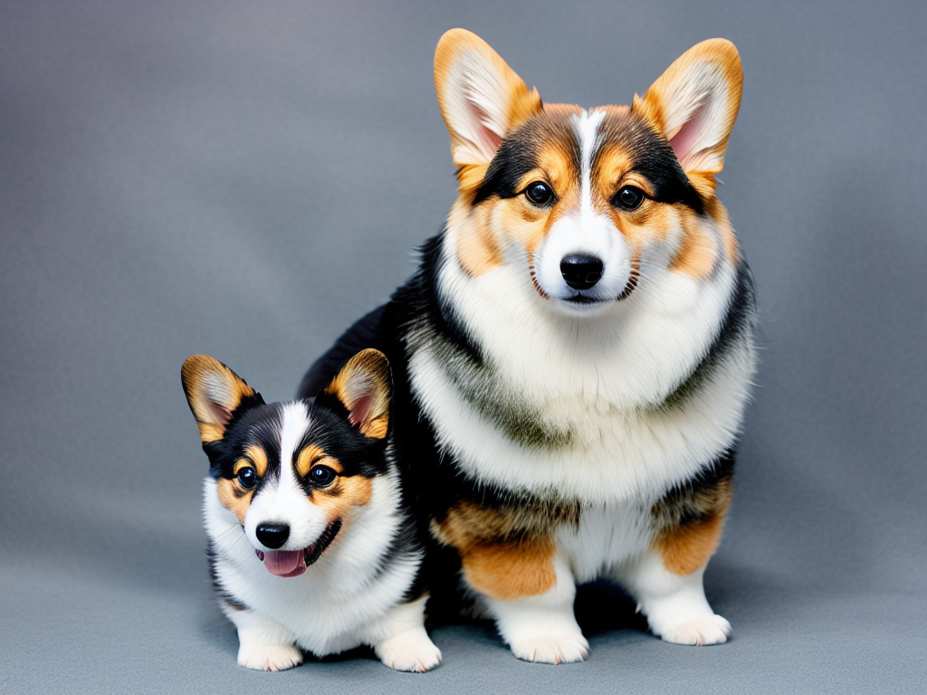 Pembroke Welsh Corgi sitting