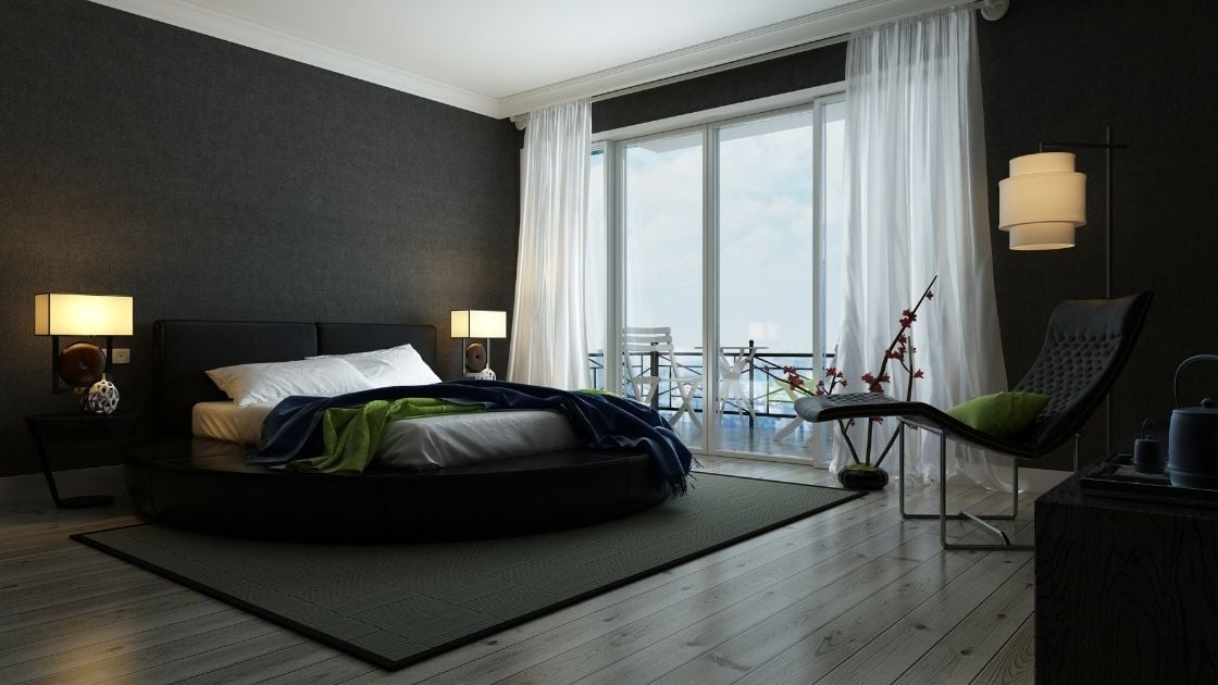 Black and White Ceiling Room bedroom