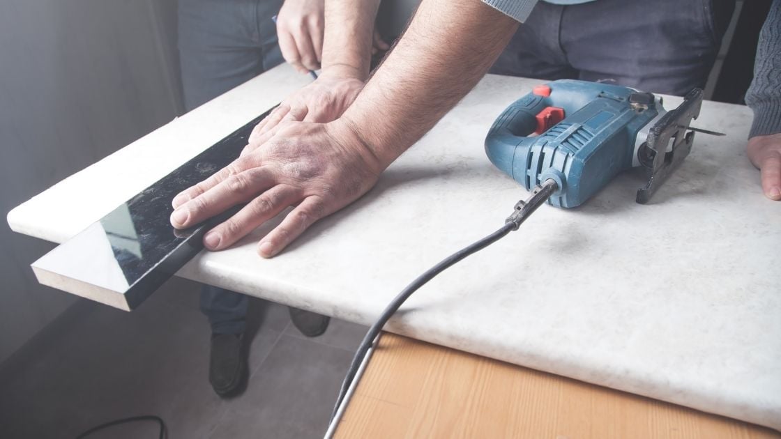 How can I update my kitchen counters on a budget?