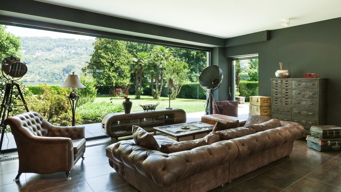 Luxury Living Room Leather Sofa