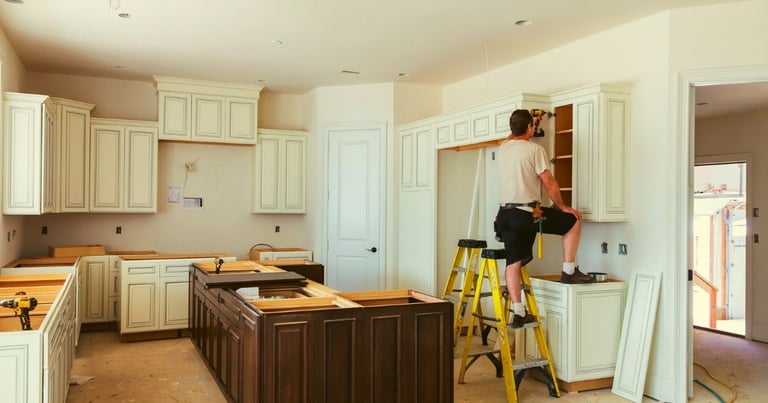 Do you install upper or lower cabinets first