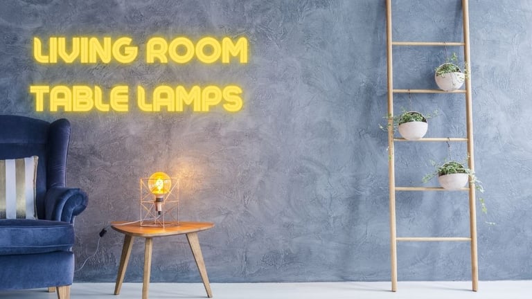 Living room table lamps