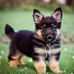 long hair german shepherd puppy
