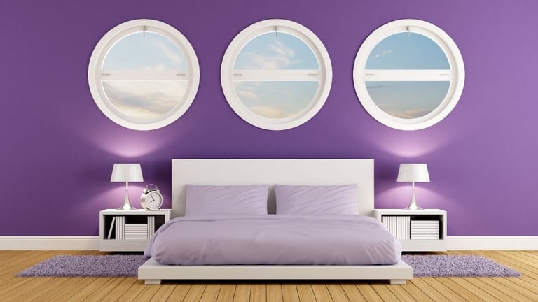 Purple Bedroom Design