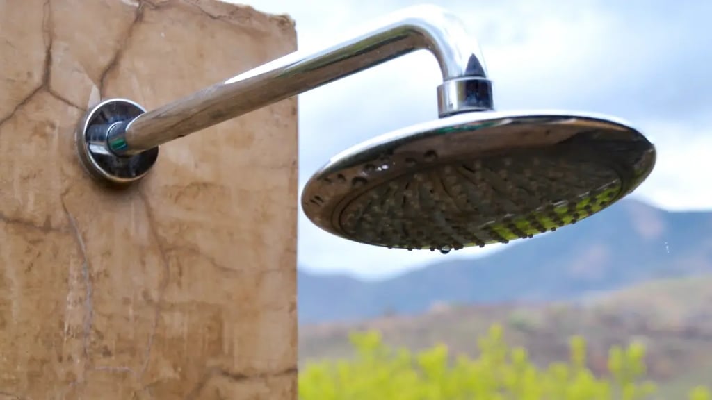 install a rainfall showerhead