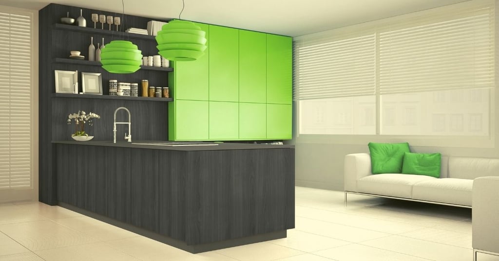 A Pop of Color for Your Gray Kitchen Bold and Subdued Shades to Try