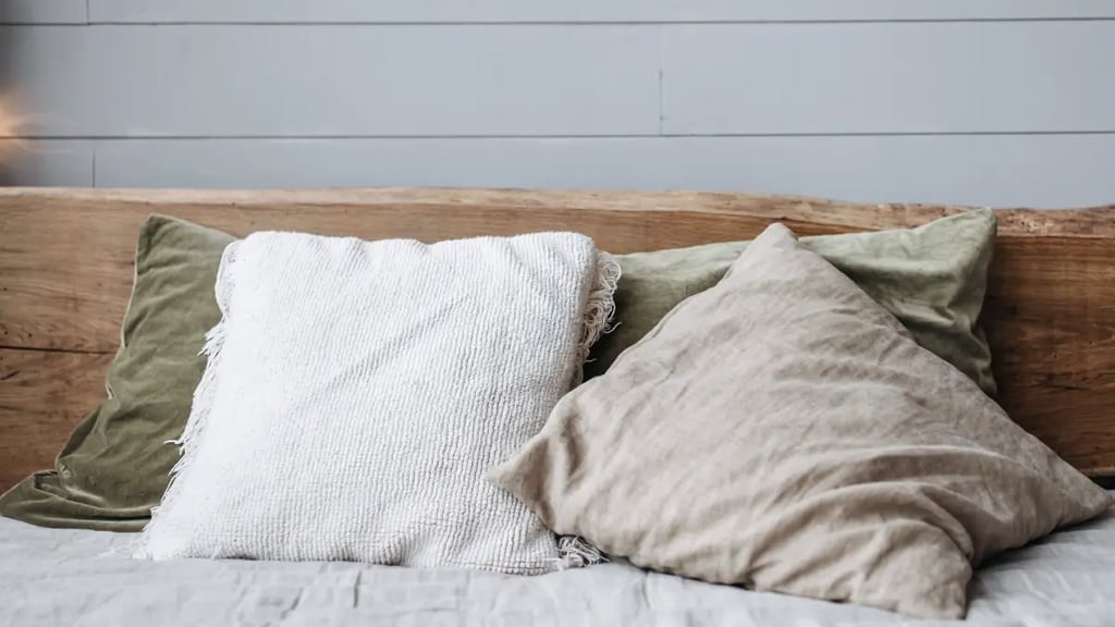 Use decorative pillows and throws.