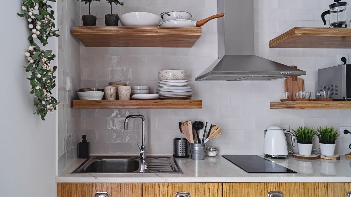 Tiny Kitchen With Plants