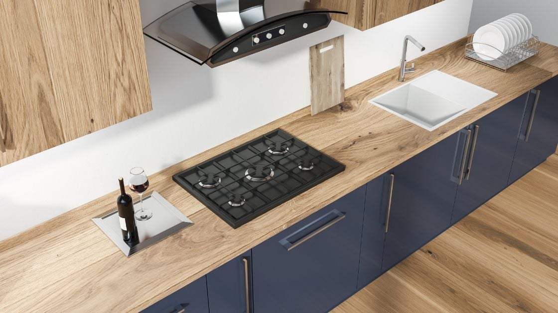 Midnight Blue Kitchen Cabinet