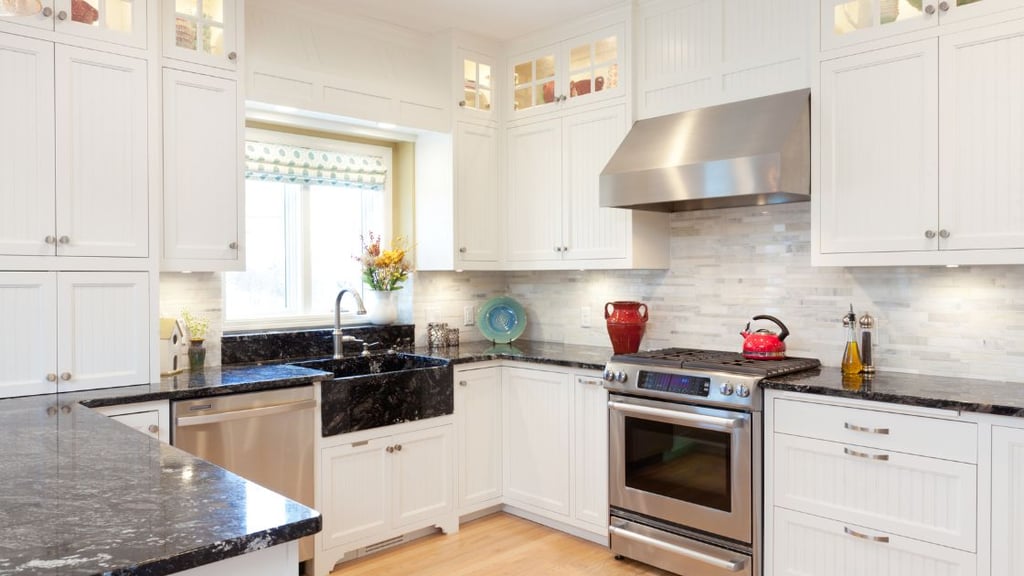 DIY countertops for white cabinets