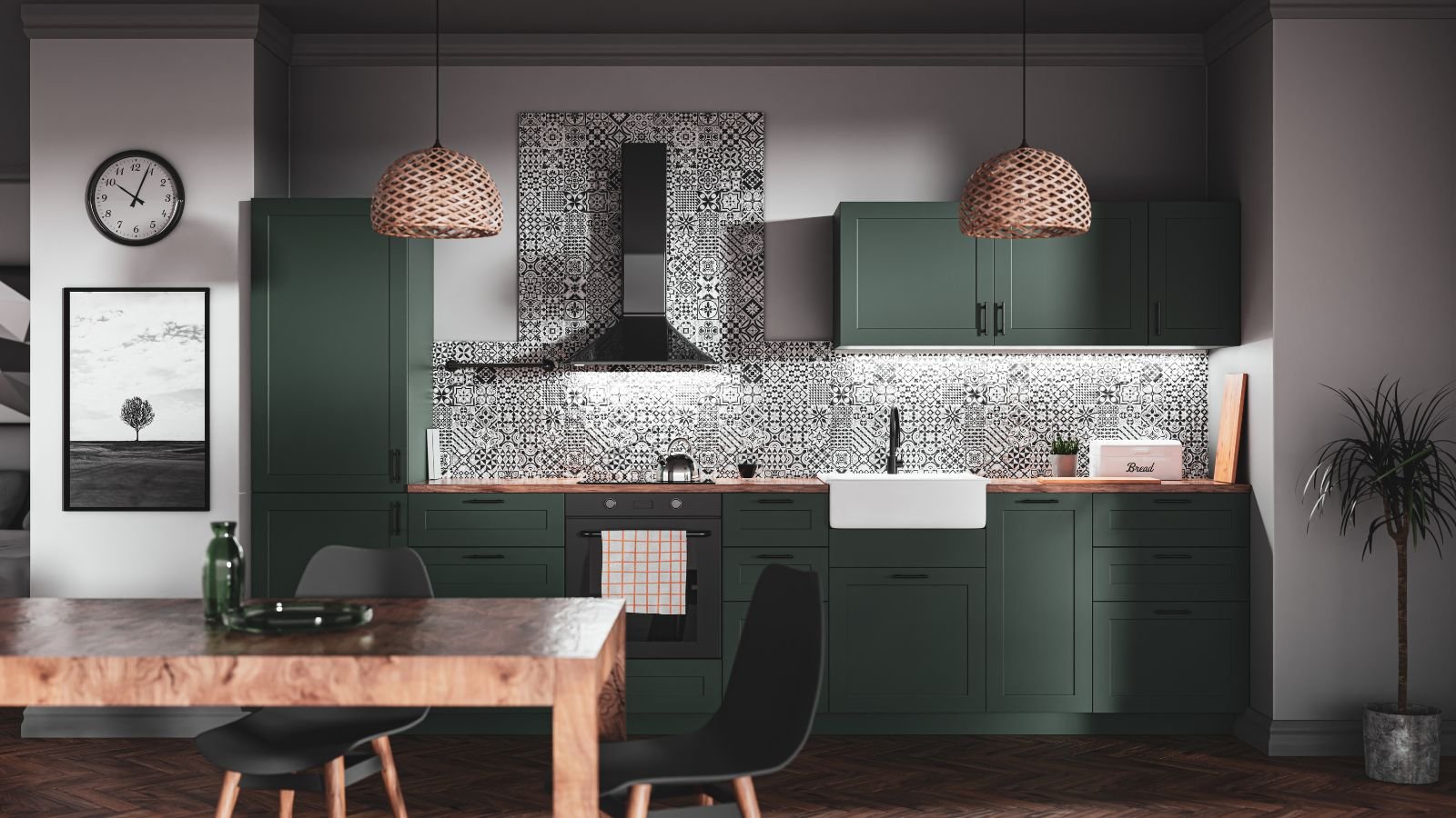 How do you modernize a dark kitchen?