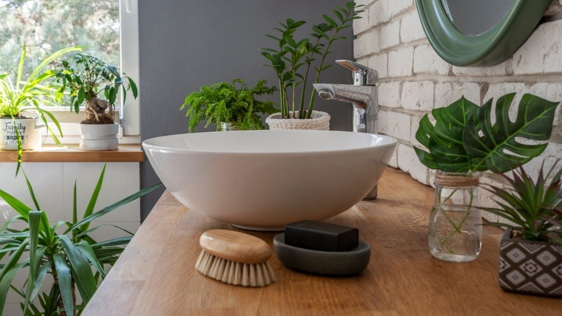 Rustic Wooden Bathroom Cabinets