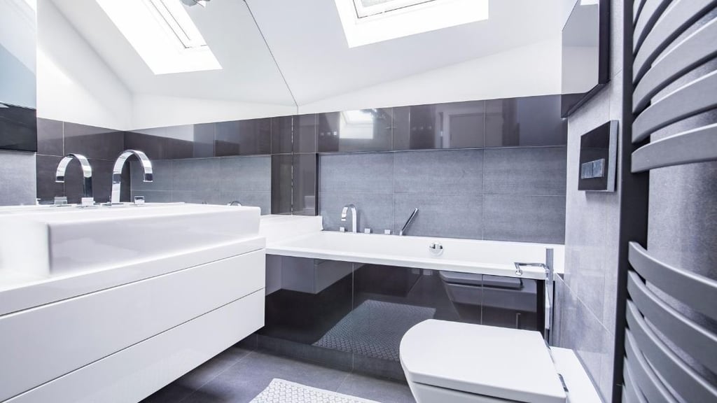 Attic Bathroom Gray