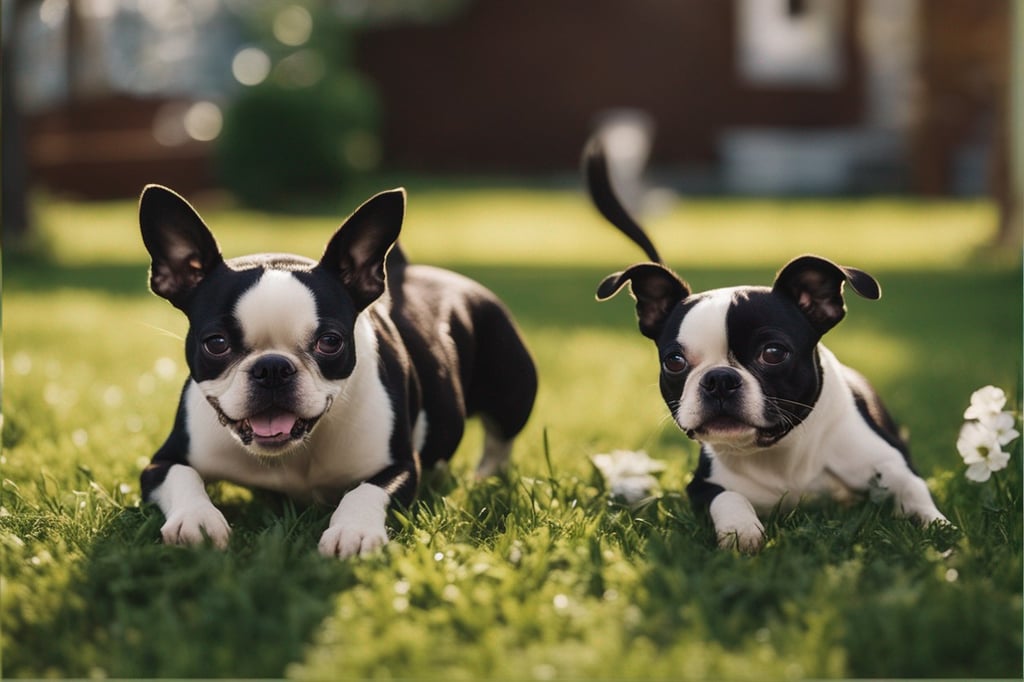 Boston Terrier white