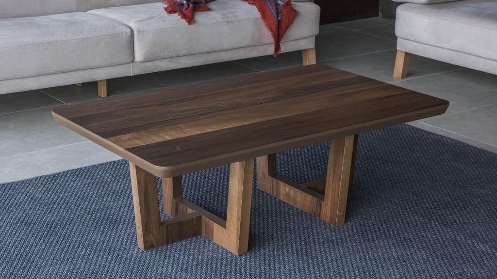 rustic wooden coffee table