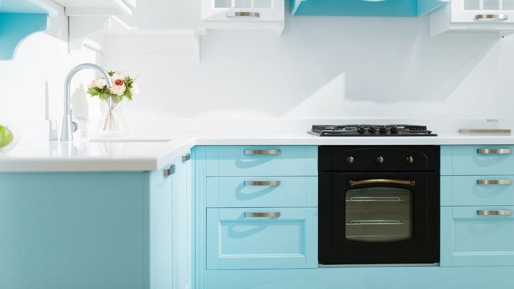 Light Blue Kitchen Cabinets