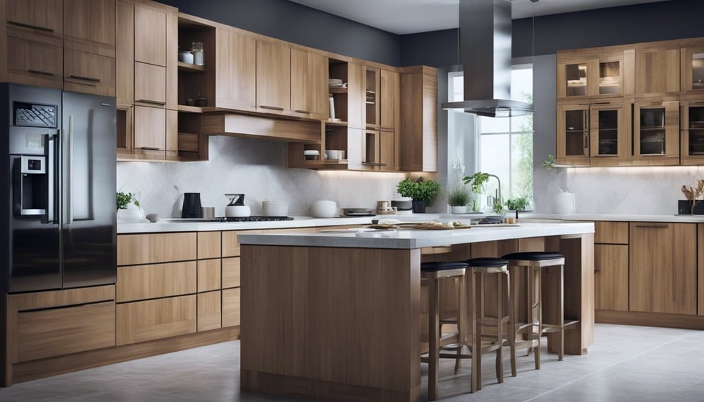 bamboo kitchen cabinnets