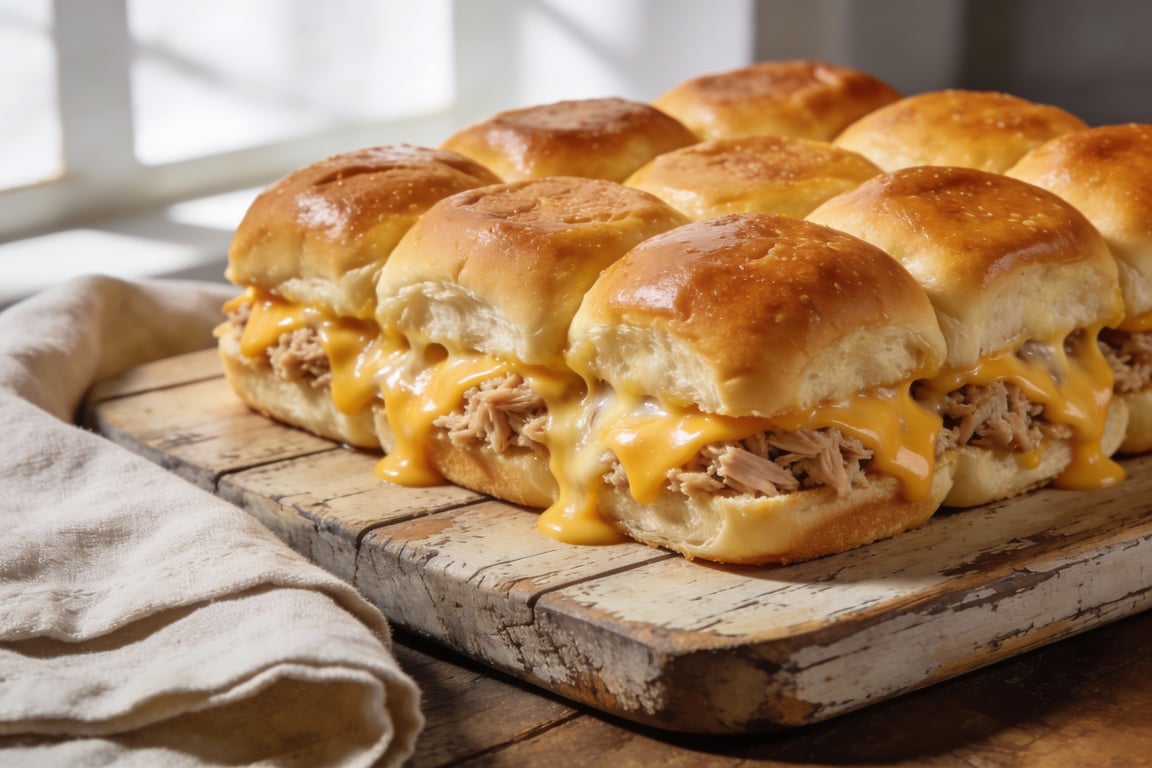 10-Minute Air Fryer Tuna Melt Sliders