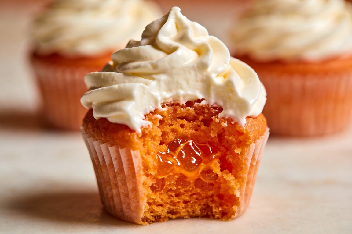 Aperol Spritz Cupcakes batter preparation - Baking with Aperol