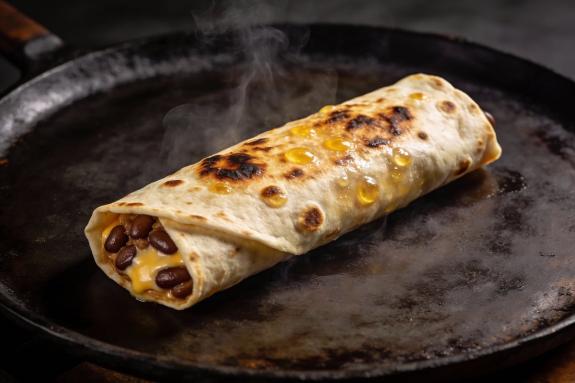 The perfect seal on a Northern Mexican burrito recipe