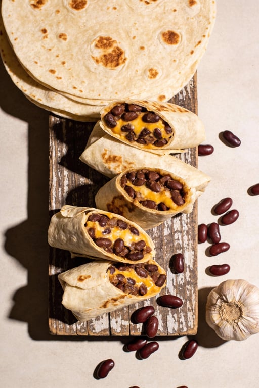 Auténtico Bean and Cheese Burritos