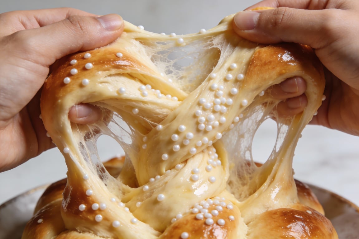 Caramelizing pearl sugar waffles in the iron