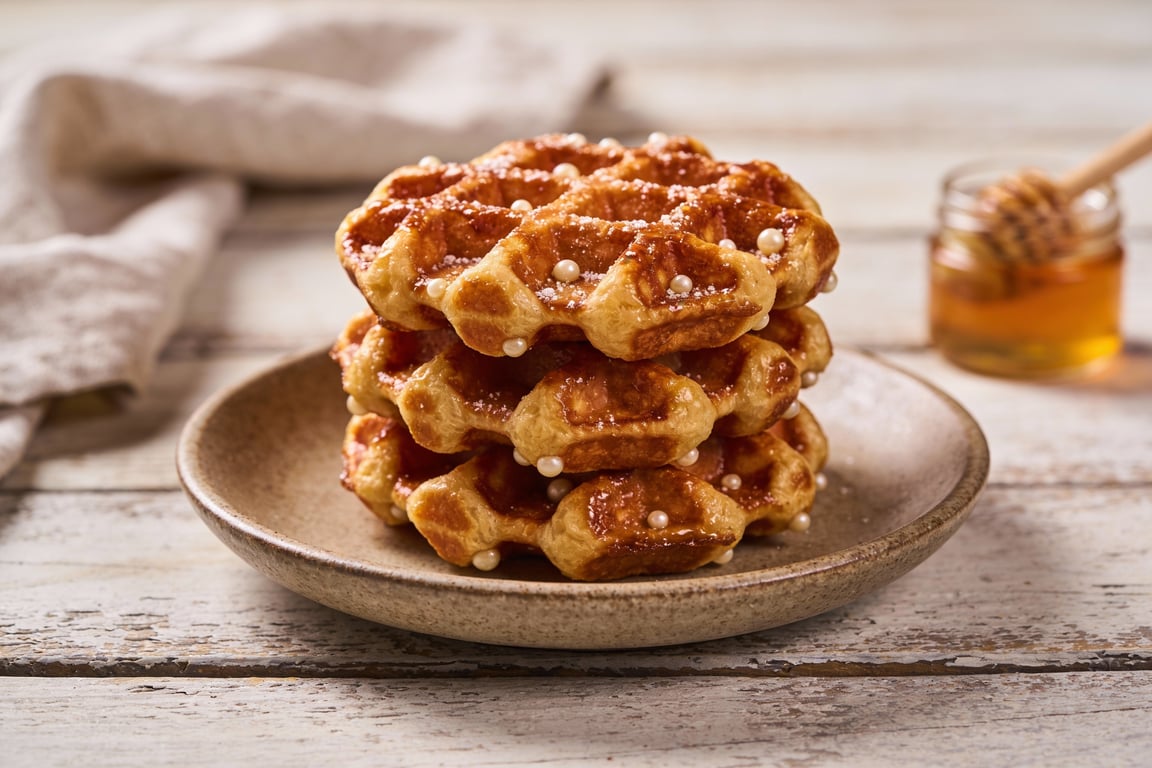Authentic Liège Waffle Recipe with Belgian Pearl Sugar