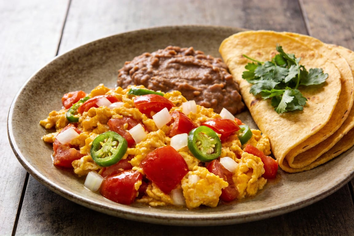 Authentic Huevos a la Mexicana (Mexican-Style Scrambled Eggs)
