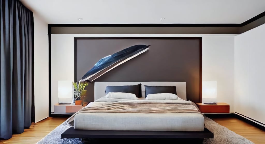 Focal point in bedroom